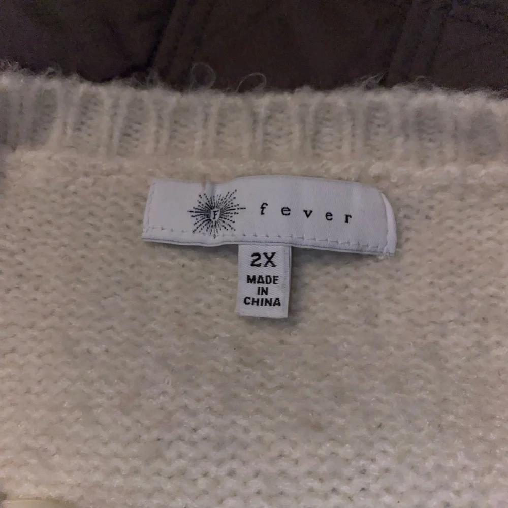 Cozy Fever oversized colorblock sweater, 2X fits up to 4X - Picture 3 of 5